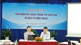 Tập huấn vận hành Hệ thống thông tin quốc gia về đầu tư nước ngoài cho các địa phương khu vực Nam Trung Bộ và Tây Nguyên.